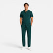 Men's summer matching set by FJØRNA featuring a lightweight shirt and trousers, perfect for warm weather casual wear.