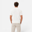 Men's textured knit polo shirt by FJØRNA, lightweight summer men's shirt with a stylish knit pattern and casual fit.