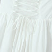 Women's FJØRNA halter neck corset midi dress with backless fit-and-flare design, perfect for parties and elegant occasions.