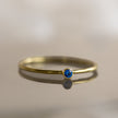 Luna | Tiny Birthstone Ring in 925 Sterling Silver