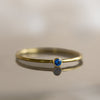 Luna | Tiny Birthstone Ring in 925 Sterling Silver