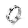 Fjorna | Unisex Fidget Ring Gold Titanium Steel Anxiety Spinner Size 6-11 3