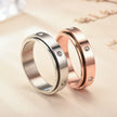 Fjorna | Unisex Fidget Ring Gold Titanium Steel Anxiety Spinner Size 6-11 4