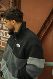 Fjorna | Unisex Fleece Jacket Grey Polyester Relaxed Fit 6