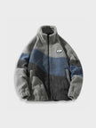 Fjorna | Unisex Fleece Jacket Grey Polyester Relaxed Fit 7