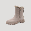 Fjorna | Women's Ankle Boots Black Fur Lined Synthetic Rubber 0
