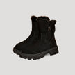 Fjorna | Women's Ankle Boots Black Fur Lined Synthetic Rubber 1
