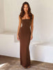 Fjorna | Women's Bodycon Maxi Dress Black Size M Polyester 1