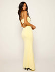 Fjorna | Women's Bodycon Maxi Dress Black Size M Polyester 4