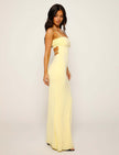 Fjorna | Women's Bodycon Maxi Dress Black Size M Polyester 5