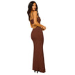 Fjorna | Women's Bodycon Maxi Dress Black Size M Polyester 7