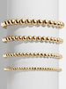 Fjorna | Women's Bracelet Gold 14K Beaded Waterproof Stretch Fit 0