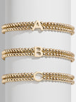 Fjorna | Women's Bracelet Gold Pisa Beads Personalized Initial Gold 0