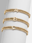 Fjorna | Women's Bracelet Gold Pisa Beads Personalized Initial Gold 2