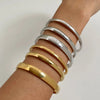 Fjorna | Women's Bracelet Gold Stainless Steel Adjustable Cuff 2