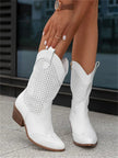Fjorna | Women's Cowboy Boots Black Leather Stylish Design 0