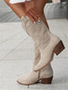 Fjorna | Women's Cowboy Boots Black Leather Stylish Design 8