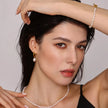 Fjorna | Women's Jewelry Set White Freshwater Pearl 18K Gold-Plated 3