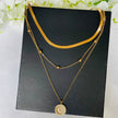 Fjorna | Women's Layered Necklace Set Gold 18k Plated Metal 2