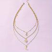 Fjorna | Women's Layered Necklace Set Gold Handmade 18k Plated 2