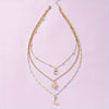 Fjorna | Women's Layered Necklace Set Gold Handmade 18k Plated 2