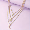Fjorna | Women's Layered Necklace Set Gold Handmade 18k Plated 3