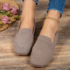 Fjorna | Women's Loafers Black Knit Slip-On Comfortable Flats 11