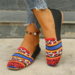 Fjorna | Women's Loafers Black Knit Slip-On Comfortable Flats 5