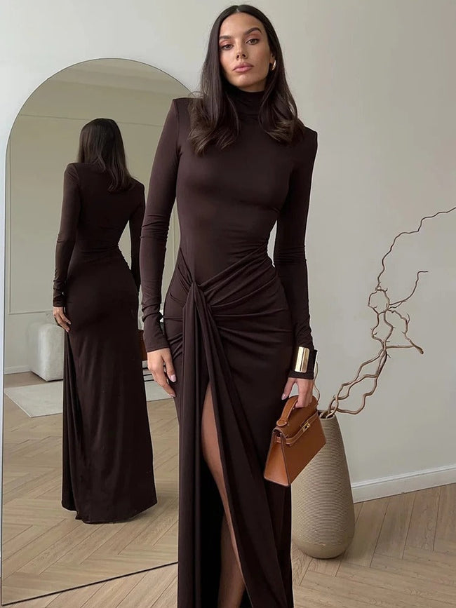 Fjorna | Women's Maxi Dress Black Size M Polyester 0