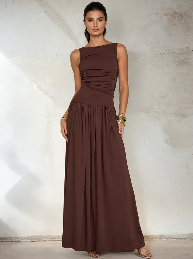 Fjorna | Women's Maxi Dress Black Size M Polyester 0