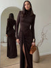 Fjorna | Women's Maxi Dress Black Size M Polyester 0