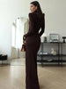 Fjorna | Women's Maxi Dress Black Size M Polyester 4