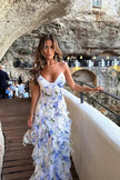 Fjorna | Women's Maxi Dress Blue Size M Polyester 0