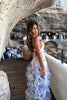 Fjorna | Women's Maxi Dress Blue Size M Polyester 1