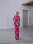 Fjorna | Women's Maxi Dress Floral Print Size M Polyester 0