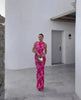 Fjorna | Women's Maxi Dress Floral Print Size M Polyester 1