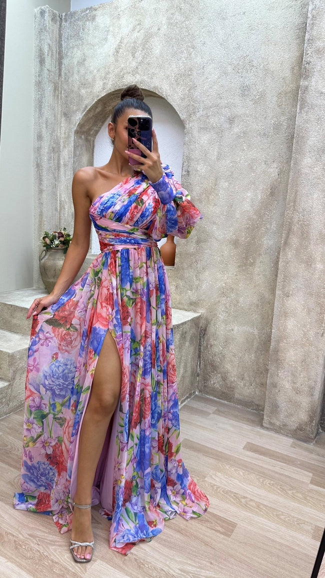 Fjorna | Women's Maxi Dress Floral Size M Polyester 0