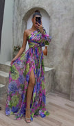Fjorna | Women's Maxi Dress Floral Size M Polyester 1