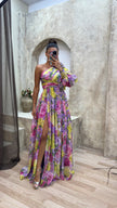 Fjorna | Women's Maxi Dress Floral Size M Polyester 2