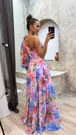Fjorna | Women's Maxi Dress Floral Size M Polyester 3