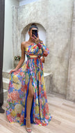 Fjorna | Women's Maxi Dress Floral Size M Polyester 4