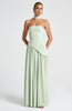 Fjorna | Women's Maxi Dress Mint Non-Stretch Crepe Formal Size M 8