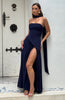 Fjorna | Women's Maxi Dress Navy Size M Crepe 1