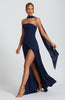 Fjorna | Women's Maxi Dress Navy Size M Crepe 2