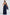 Fjorna | Women's Maxi Dress Navy Size M Crepe 3