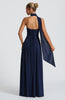 Fjorna | Women's Maxi Dress Navy Size M Crepe 3