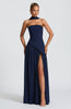 Fjorna | Women's Maxi Dress Navy Size M Crepe 7