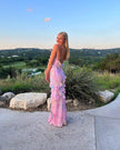 Fjorna | Women's Maxi Dress Pastel Size M Chiffon 0