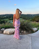 Fjorna | Women's Maxi Dress Pastel Size M Chiffon 2