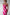 Fjorna | Women's Maxi Dress Pink Floral Mesh Polyester 6